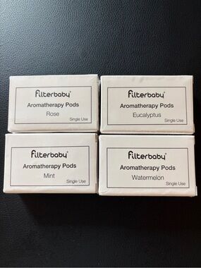 Aromatherapy Pods Set — Rose, Eucalyptus, Mint, Watermelon (White Packaging)